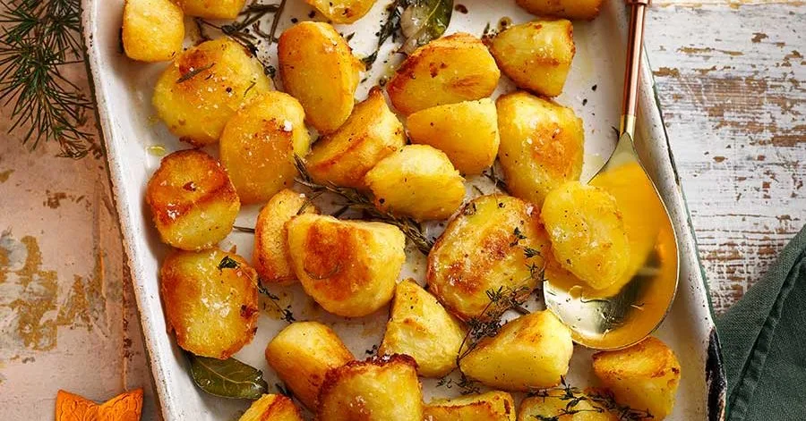 Herby roast potatoes
