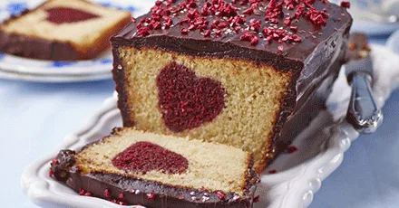 Hidden heart cake