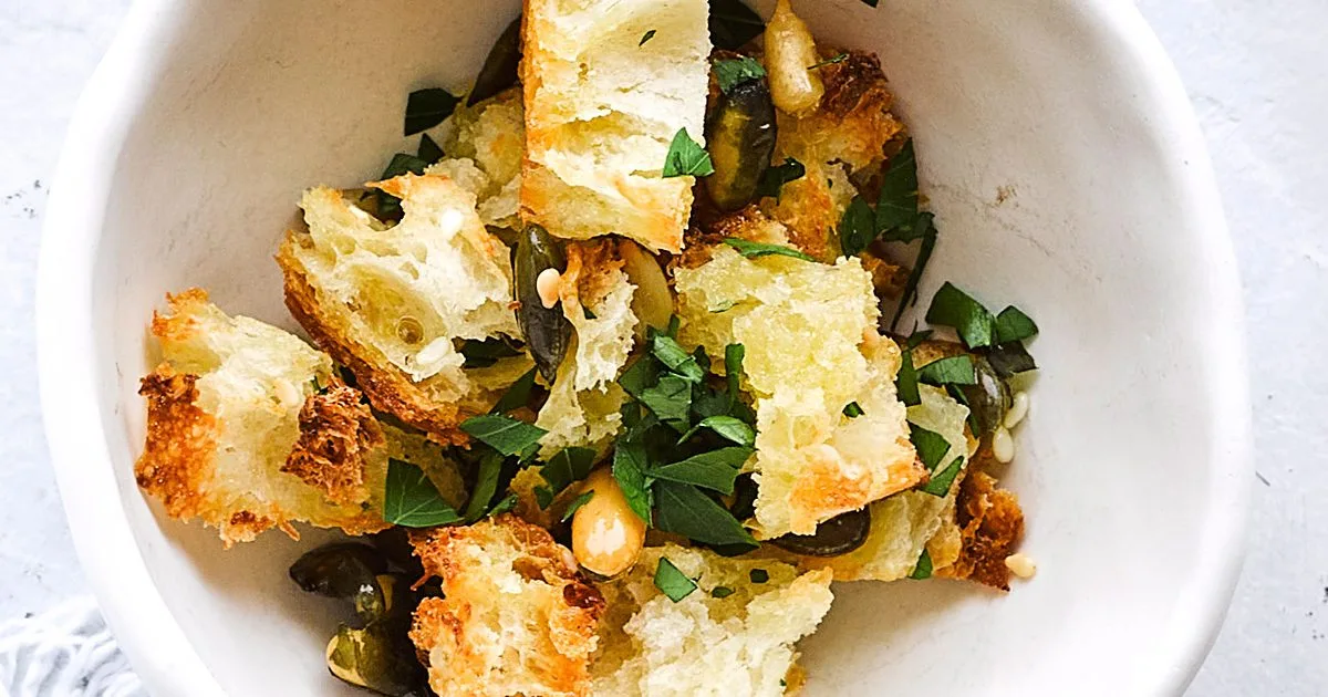 Homemade croutons