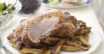 Honey-mustard glazed duck