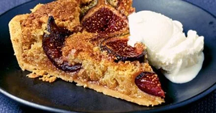 Honey roasted fig & almond tart