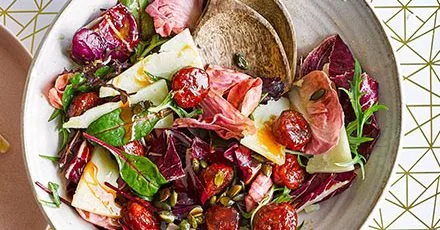 Honeyed chorizo & manchego salad