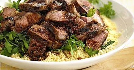 Hot harissa lamb with couscous
