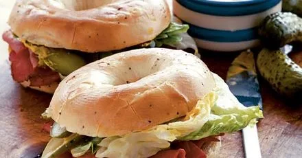 Hot pastrami bagels