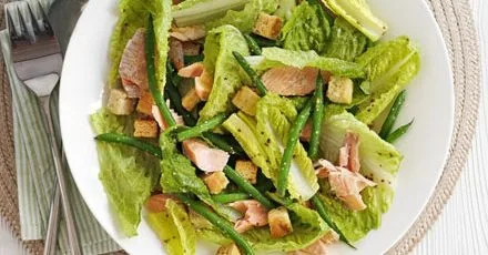 Hot-smoked trout & mustard salad