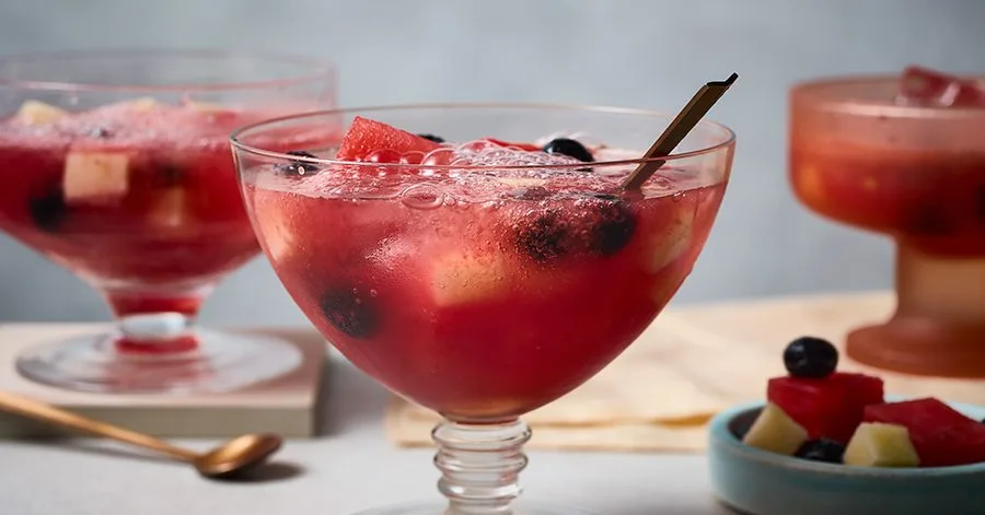 Hwachae (Korean watermelon punch)