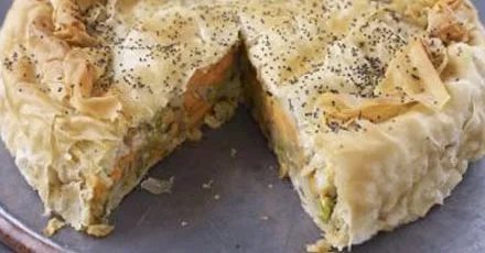 Indian potato pie