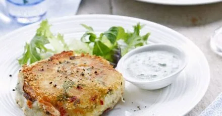 Indian-spiced fish cakes