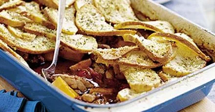Італійський пиріг з куркою та гарбузом