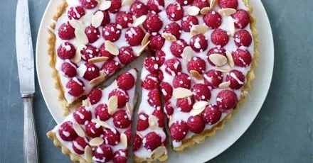 James Martin’s double raspberry bakewell tart