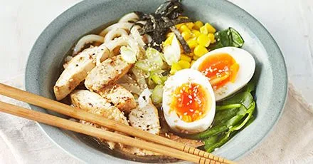 Cheat's ramen noodle soup