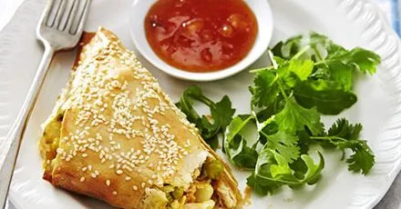 Jumbo turkey samosas