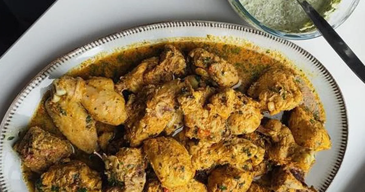 Kadhai chicken chargha
