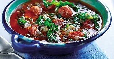 Kale & chorizo broth