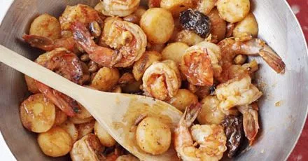 Kung po prawns