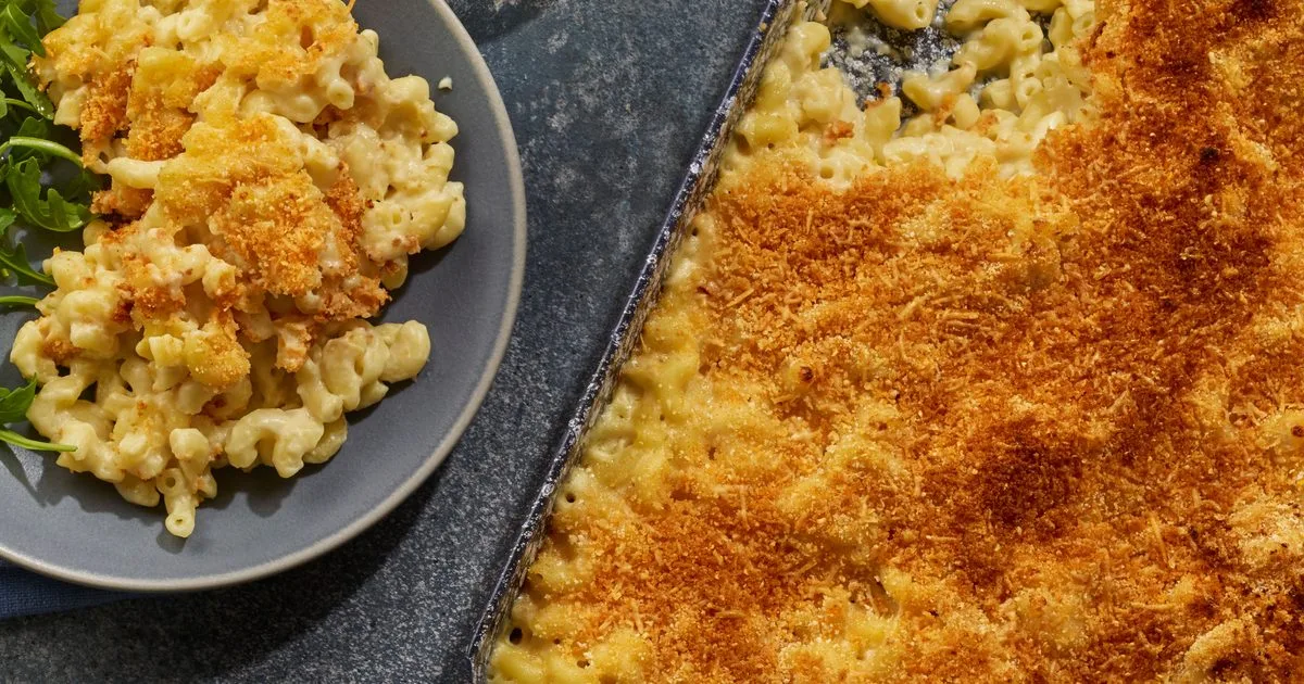 Lactose-free macaroni cheese