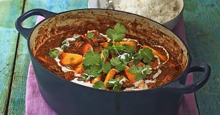 Карі з ягняти та манго