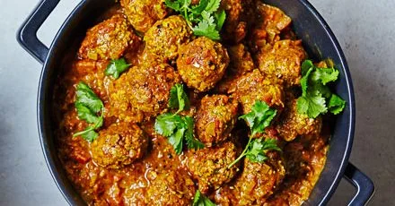 Lamb masala meatball curry