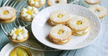Lemon sherbet jammy dodgers