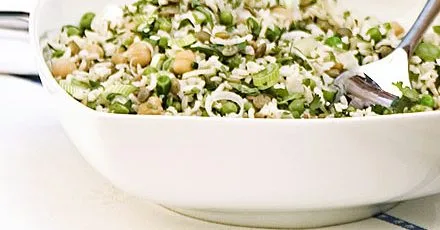 Lemony rice & peas