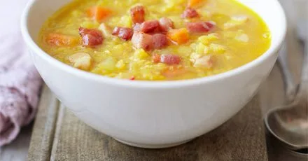 Lentil & bacon soup