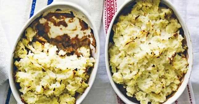 Lentil shepherd’s pie with celeriac & butter bean mash