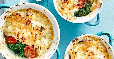 Макарони з сиром і овочами