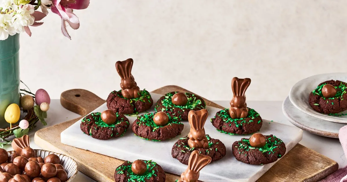 Maltesers thumbprint cookies