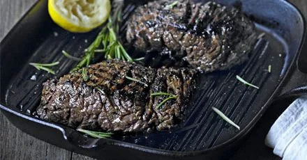 Marinated bavette steak