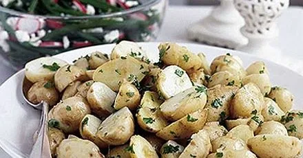 Marinated new potatoes