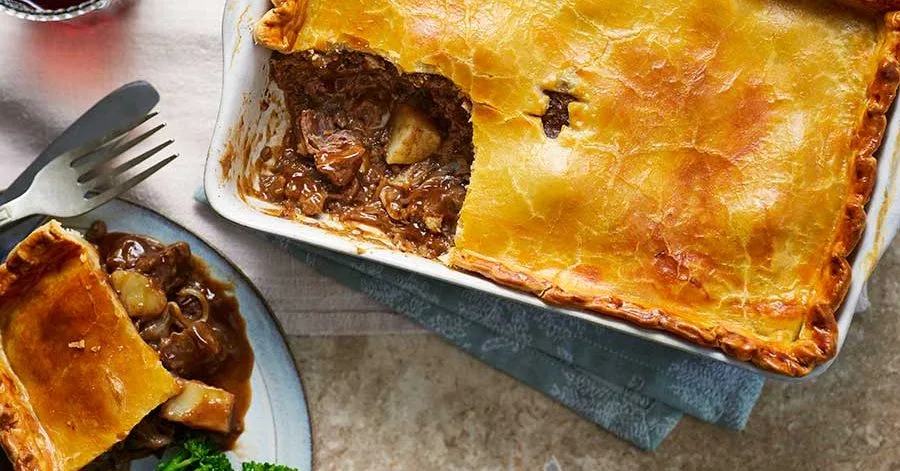 Meat & potato pie