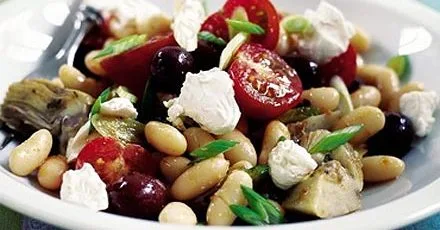 Mediterranean-style bean salad