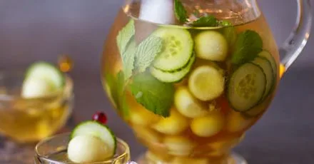 Melon & cucumber punch