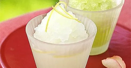 Melon & rose granita
