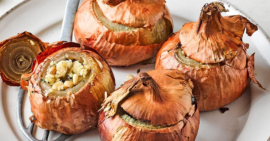 Melting middle onions