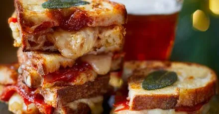 Membrillo, chorizo & cheddar toastie