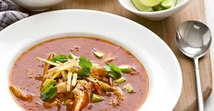 Mexican soup with chicken