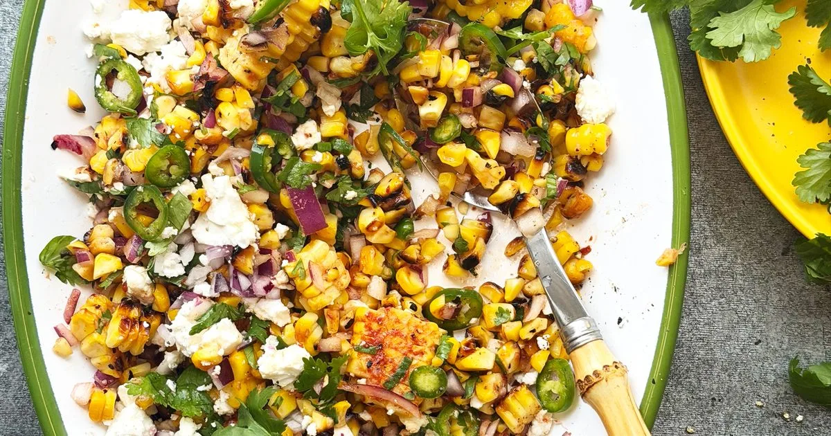 Mexican street corn salad