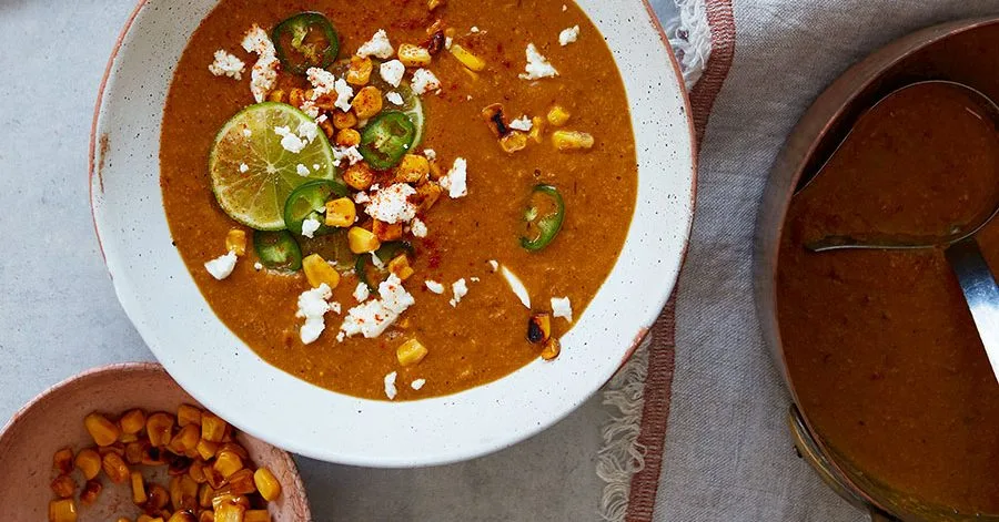 Mexican street corn soup