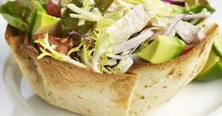 Mexican turkey salad bowl