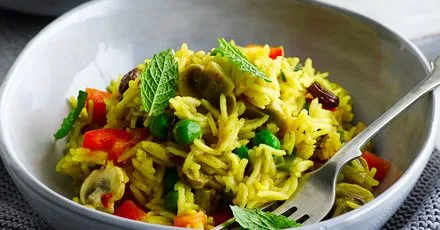 Microwave biryani