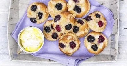 Mini blackberry bakewells