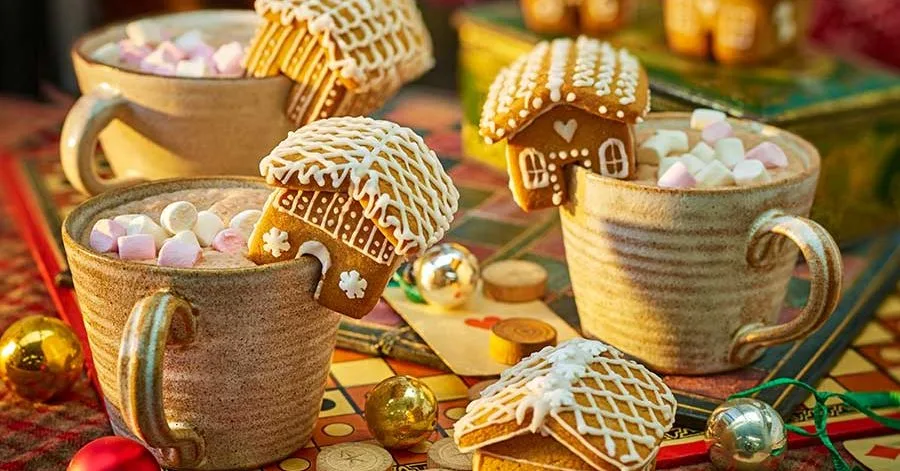 Міні будиночки з імбирного пряника для чашки