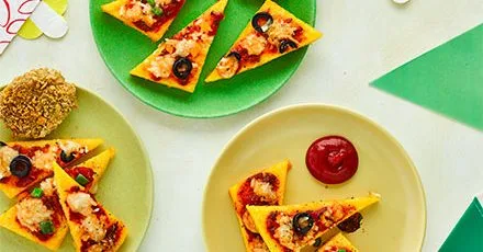 Mini polenta pizza bites