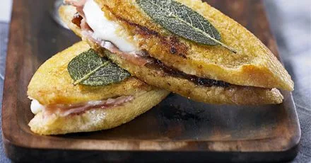 Mini saltimbocca sandwiches