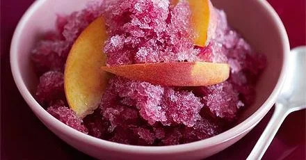 Red wine granita