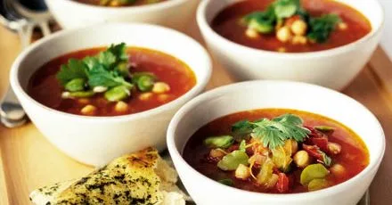 Moroccan-style chickpea soup