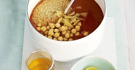 Spiced chickpea soup