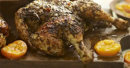 Марокканська запечена курка з абрикосами