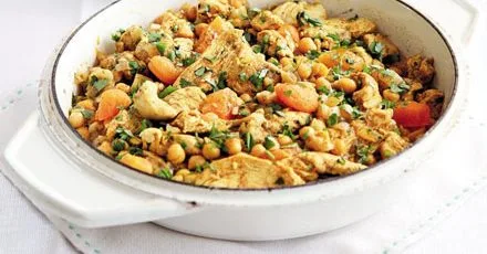 Moroccan-style chicken stew